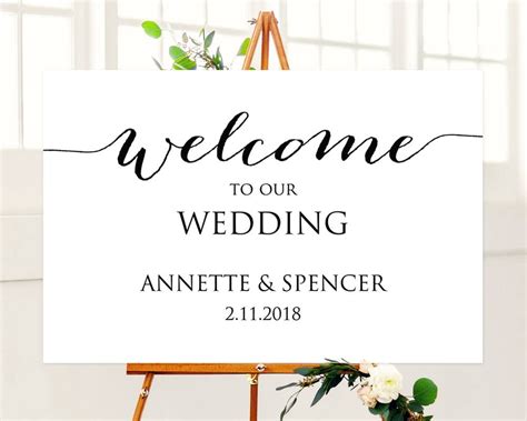 Welcome to Our Wedding Sign Wedding Welcome Sign Printable | Etsy