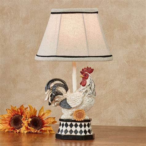 Resting Rooster Small Accent Lamp