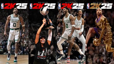 NBA 2K25 Cover Athletes - Jayson Tatum, A'ja Wilson and Vince Carter