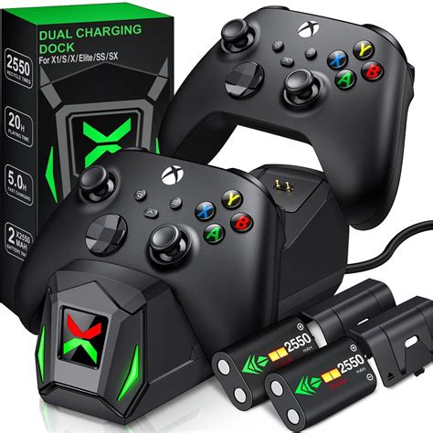 For Xbox Series X S Controller Fast Charging Station Dock + Rechargeable Battery - Lakeview ...