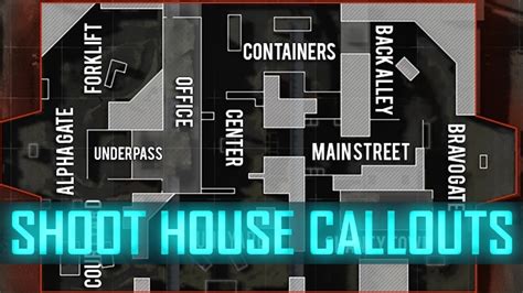 SHOOT HOUSE MAP GUIDE CALLOUTS/ANGLES/FLANKS - Modern Warfare - YouTube