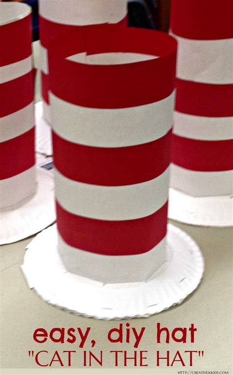 DIY Dr. Seuss's "Cat in the Hat" Hat | Creative K Kids | Dr seuss crafts, Seuss crafts, Crazy ...