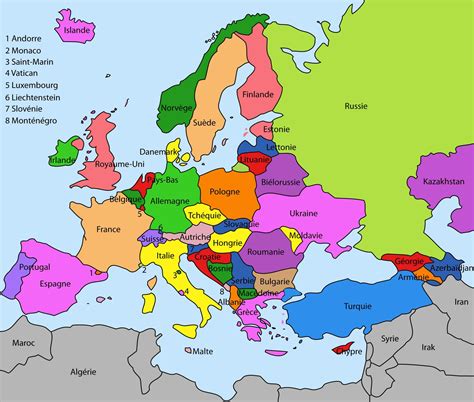 Carte Europe