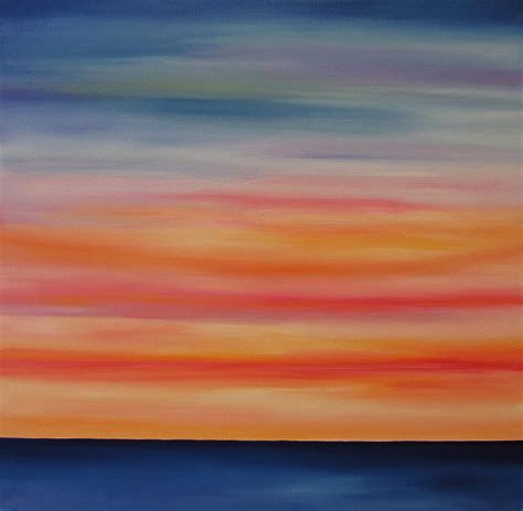 Abstract Sunset Series Painting by Kelly Hutchinson