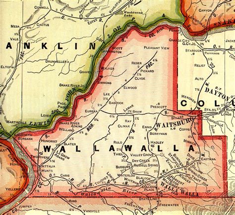 Walla Walla County, Washington: Maps and Gazetteers