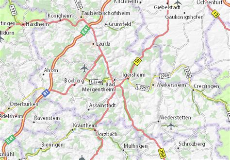 MICHELIN Bad Mergentheim map - ViaMichelin