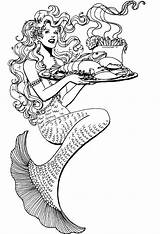 Cool Mermaid coloring Page  Download Print Or Color Online For Free sketch template