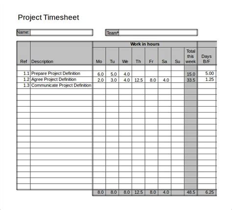 Outstanding Project Time Tracking Excel 12 Month Timeline Template