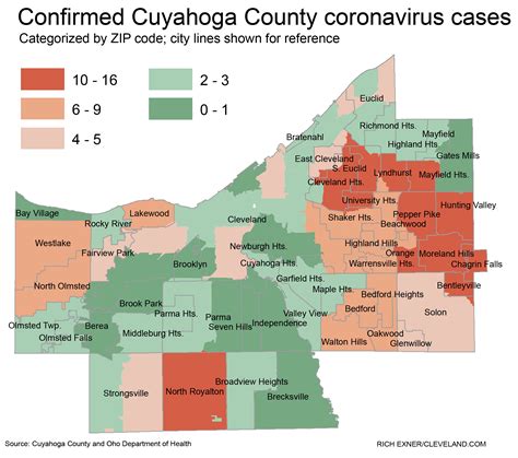 Cuyahoga County Zip Code Map – Map Vector