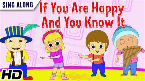 If you are happy and you know it (HD) SING ALONG| Popular Nursery ...