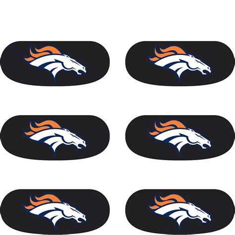 Denver Broncos Eye Black Stickers 6ct | Party City Canada