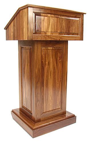 Portable Dark Oak Pulpit | Presentation Podium