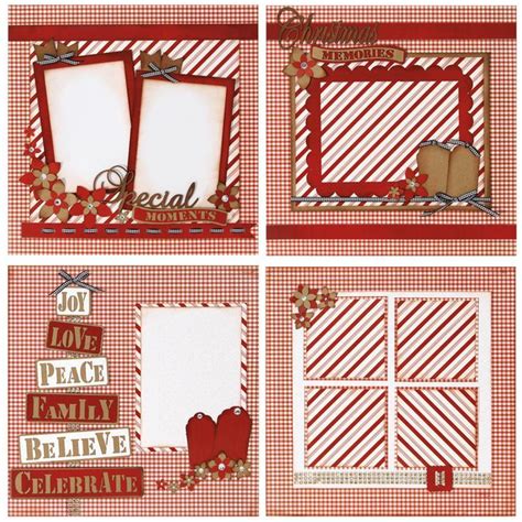 Page Layouts - Christmas in 2020 | Christmas scrapbook layouts ...