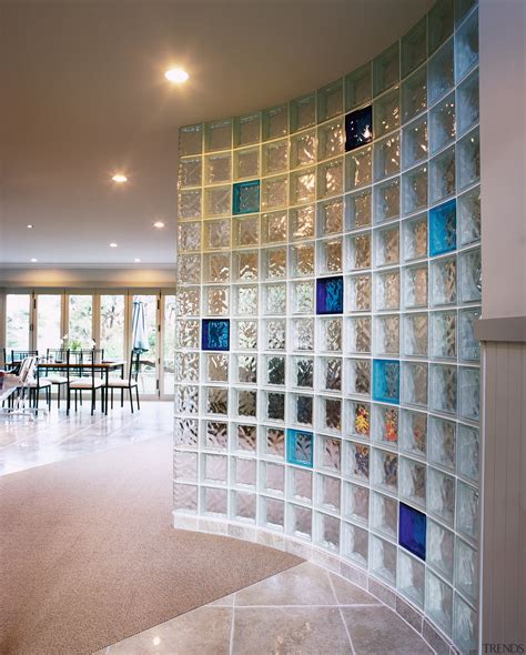 view of this glass block wall featu... - Gallery - 1 | Trends