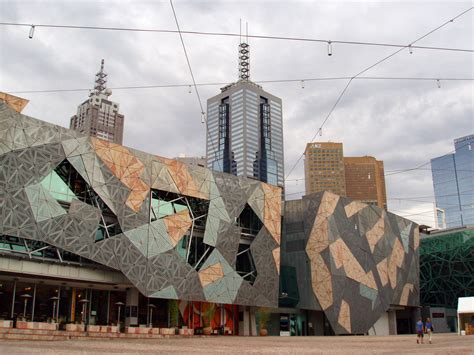 Free Stock photo of Architectural Building Design at Federation Square | Photoeverywhere