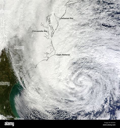 Satellite image of Hurricane Sandy 2012 Stock Photo - Alamy