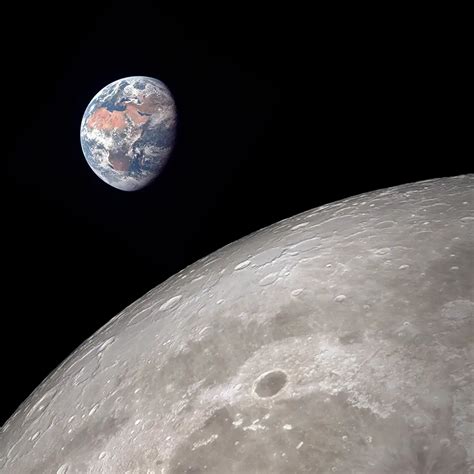 Earth view from Moon