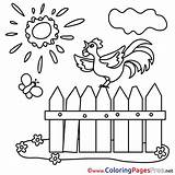 Fence For Children Free Coloring Pages sketch template