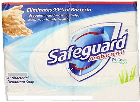 (PACK OF 20 BARS) Safeguard WHITE W/ ALOE Antibacterial Bar Soap ...