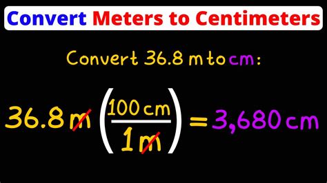 Convert Meters to Centimeters | m to cm | Dimensional Analysis | Eat Pi - YouTube