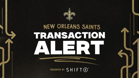 New Orleans Saints announce roster moves