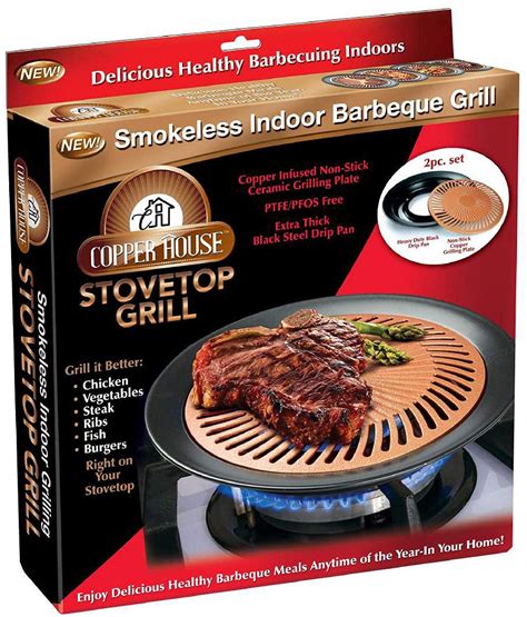 Hot New As Seen On TV Products Copper House Stovetop Grill Smokeless ...