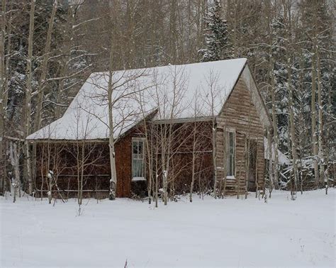 This Winter Homestead Cabin, Colorado Photography, was taken on a cold ...