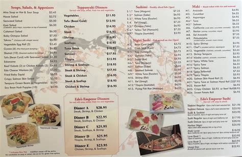 Edo Japan Menu With Prices [2024]