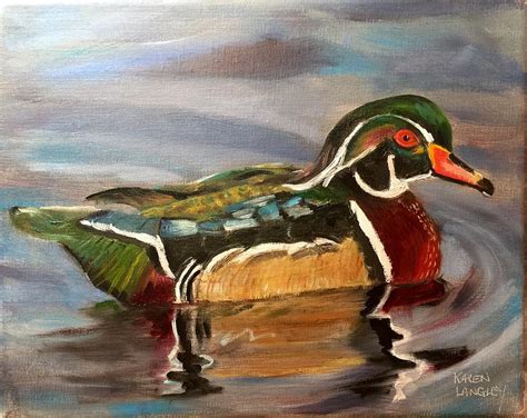 Wood Duck Watercolor at PaintingValley.com | Explore collection of Wood ...