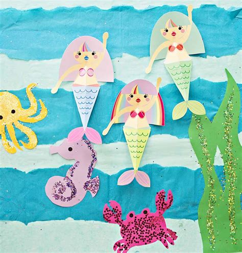 Under The Sea: 24 Mermaid Crafts That Will Make A Splash - Kids Love WHAT