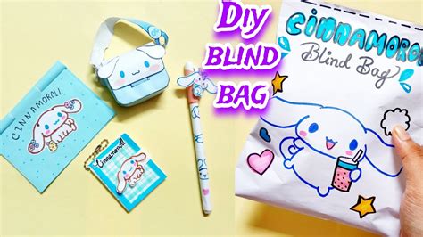 😍Paper Diy😍/How to make sanrio Cinnamoroll Blind bag/Blind bag paper/Diy blind bag/ASMR - YouTube