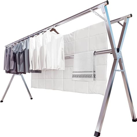 Folding Clothes Drying Rack With Wheels For Indoor And Outdoor Costway | atelier-yuwa.ciao.jp