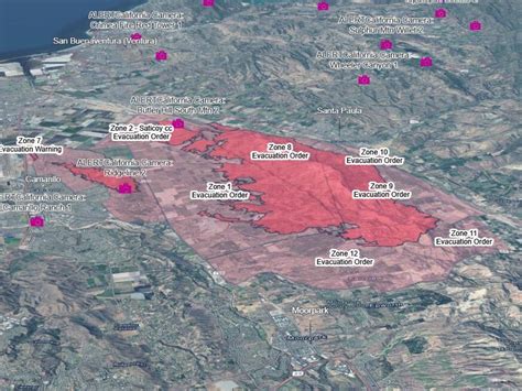 View a 3D map of the Mountain Fire in California