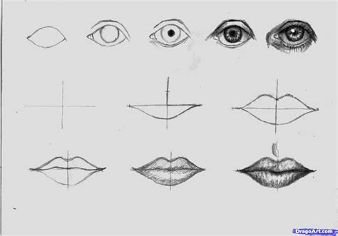 Step By Step Lip Drawing at PaintingValley.com | Explore collection of ...