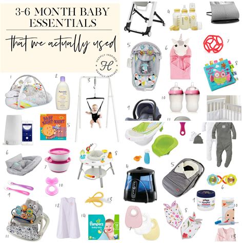 3-6 Month Baby Essentials | 3 Month Old Baby Necessities