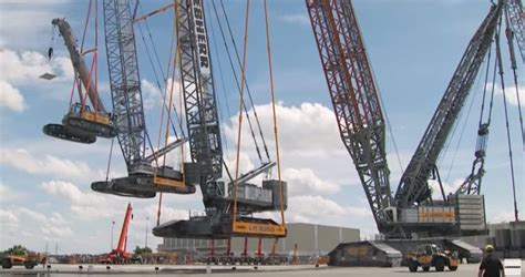 Watch a Construction Crane Lift a Crane, That’s Lifting a Third Crane ...