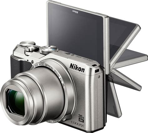 Nikon A-900 Digital camera 20 MP Optical zoom: 35 x Silver Wi-Fi, Flip screen | Conrad.com