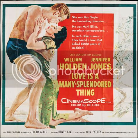 LOVE IS A MANY SPLENDORED THING 6SH 6 SH SIX SHEET 1955 MOVIE POSTER 79 ...