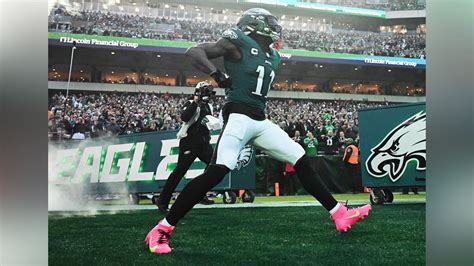 Why does A.J. Brown wear pink cleats? Reason behind Eagles WR's unique footwear explained