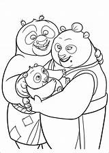 Panda Family Coloring Pages sketch template