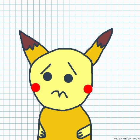 sad pikachu 3: - FlipAnim