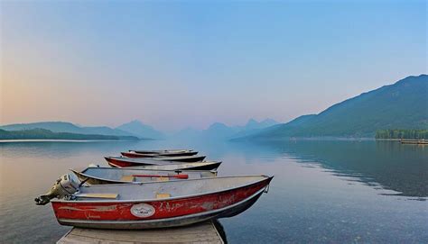 Avalanche Lake Boat Dock Photograph by Shawn Heyland - Fine Art America