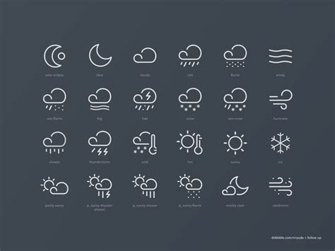 25 Vector Weather Icons