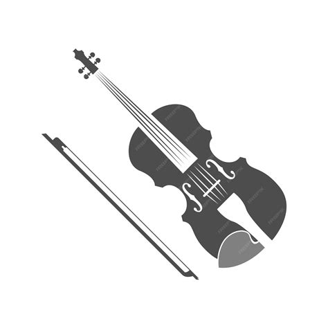 Premium Vector | Violin logo icon design