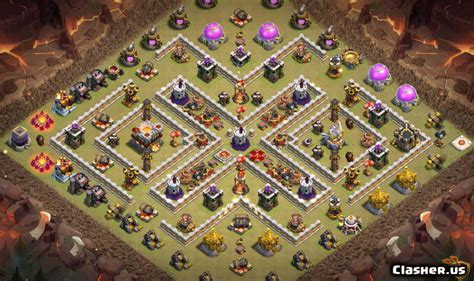 Copy Base [Town Hall 11] TH11 War/Trophy base #902 [With Link] [9-2020] - War Base - Clash of ...