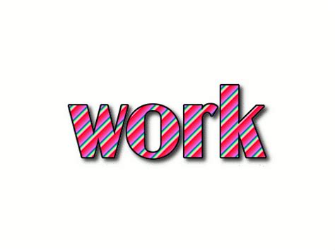 work Logo | Free Logo Design Tool from Flaming Text