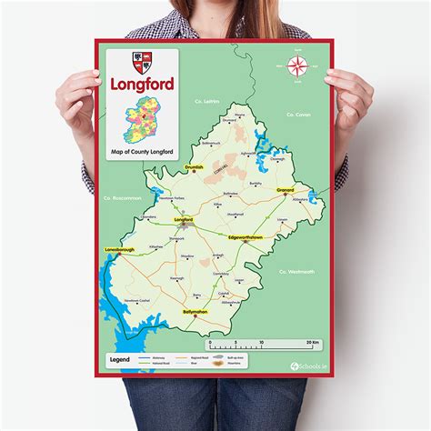 Longford County Map | 4schools.ie