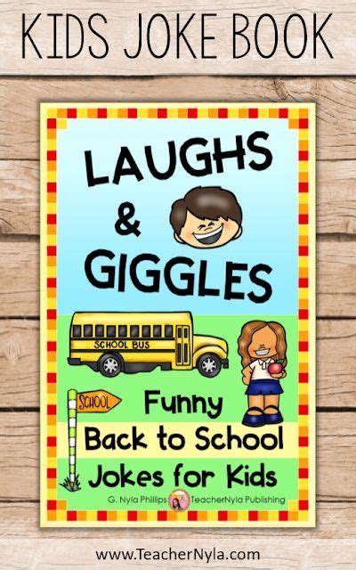 Kids Joke Book for Back to School | Book jokes, Back to school pictures, Back to school