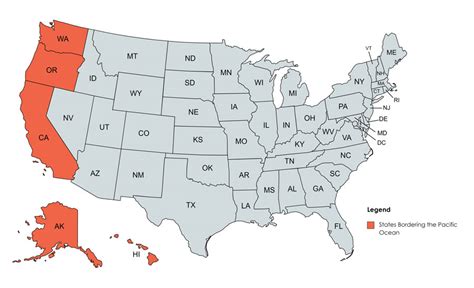 What States Border The Pacific Ocean? - What States