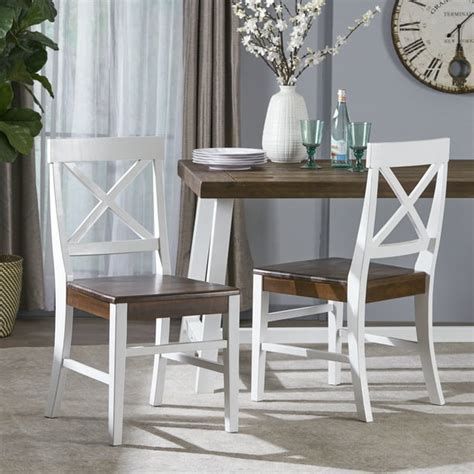 Farmhouse Dining Chairs White - Modern Farmhouse 7pcs Dining Room Rectangular White Table ...